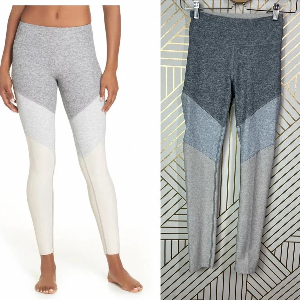 Outdoor Voices 7/8 Springs Leggings Dove Gray Oatmeal Size XS